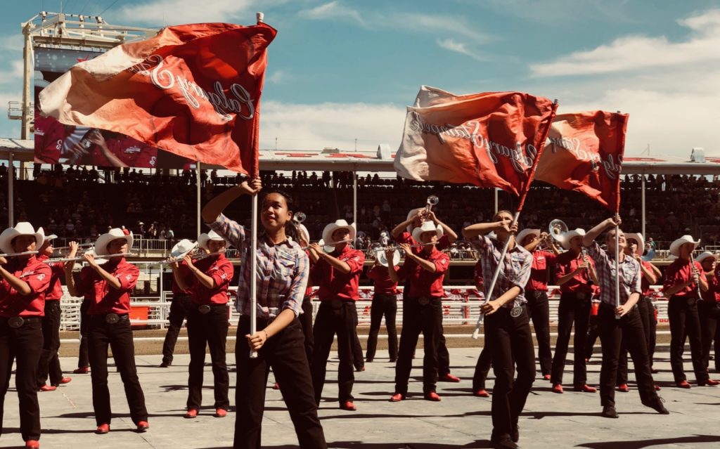 The Calgary Stampede Marching bands, my favourite 'to-see' item.